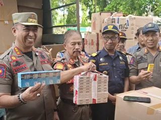 Data Sitaan Rokok Ilegal Satpol PP dan Bea Cukai Beda Jauh, Selisih 171 Ribu Batang Setara Rp128 juta