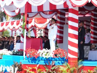 HUT ke-81 RI di Sulbar, Gubernur Suhardi Duka Tekankan Kemerdekaan Harus Berujung pada Kesejahteraan